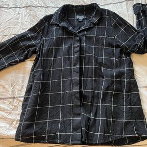 Pendleton Petite XL Wool Black and White Flannel